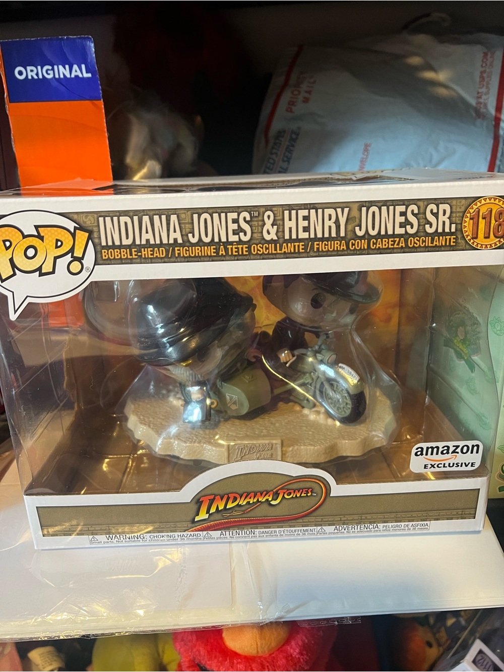 Funko POP! Indiana Jones & Henry Jones Sr. Bobble-Head - Brown, Black, Gold
